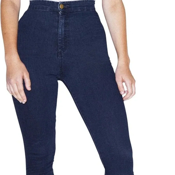 American Apparel Denim The Easy Jean Dark Wash Pencil Jeans Size XXS - Picture 1 of 6